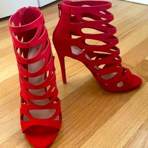 Red Aldo heels